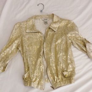 Gold Crop Jacket